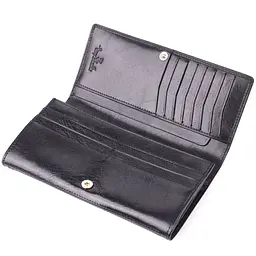 Жіночий місткий гаманець з натуральної шкіри Tony Perotti 20905_1 (3630 nero) чорний - мініатюра 6