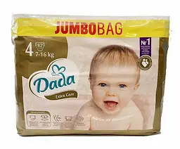 Підгузки Dada Extra Care 4 MAXI JUMBO BAG 7–16 кг 82 шт (ExtraCare4 Jumbo)