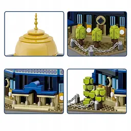 Конструктор архітектура Wange 3D Купол Скелі Dome of the Rock 5243 Ієрусалим 3Д ,983 деталі - мініатюра 2