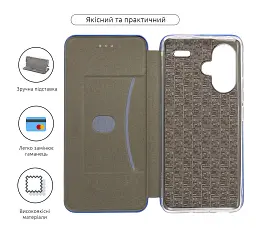 Чехол-книга ArmorStandart G-Case для Xiaomi Redmi Note 13 Pro+ 5G Blue - миниатюра 3
