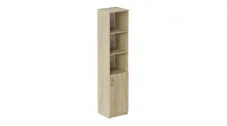 Пенал Анжело Ferrum-decor на 4 полиці з 1 дверима 1900x400x380 ДСП Дуб Сонома 16 мм (FRD-104914)