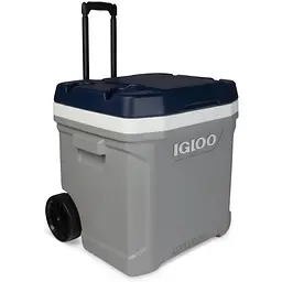 Ізотермічний контейнер на колесах Igloo Maxcold Latitude 62 Roller 56 л сірий з синім