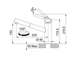 Смеситель Franke Orbit Pull Out 115.0623.139 - миниатюра 2