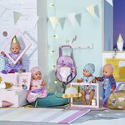 Одяг для ляльки Baby Born Святковий комбінезон лавандовий (831090-1) - мініатюра 8