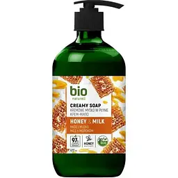 Крем-мило BIO NATURELL 473мл Naturell Мед с молоком