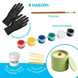 Набір для ліплення з гіпсу Alexes: підставки для прикрас і підсвічник, створення декору своїми руками - мініатюра 3