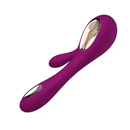 Вібратор-кролик Lelo Soraya Wave 21.8 см малиновий - мініатюра 4