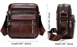 Чоловіча шкіряна сумка Vintage 16,5х19,5х6 см sum0012331 - мініатюра 10