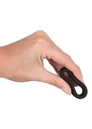 Ерекційне кільце Black Velvets Cock Ring 3.2 см чорний - мініатюра 8