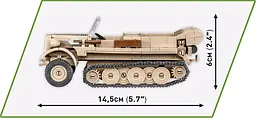 Конструктор COBI German half track vehicle Sd.Kfz10 DEMAG D7 1:35 2273 - мініатюра 4