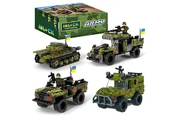 Конструктор PL-921-426, Армія, 122-161 дит., 4 види, р-р упаковки 22x4,5x14см, р-р коробки 44,2x19,5x14,5 см IBLOCK