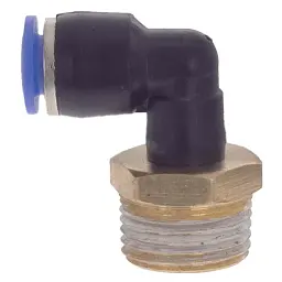 Штуцер цанговий (кутовий) Ø6 МТ 3/8" SIGMA (7027101)