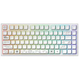 Игровая клавитура безпроводная DARK PROJECT ALU81 Terra Nova ENG/UA (DPKB_NOVA_81_ANSI_WHITE_UA) - миниатюра 2