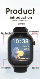 Смарт-годинник дитячий Wonlex CT27 Original Годинник-телефон з відеодзвінком GPS і SIM-картою, геопаркан (19534) - мініатюра 10