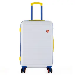 Валіза середня Semi Line T5842-2 ABS-пластик 24 дюйми 63 л Білий - мініатюра 1