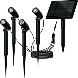 Світильник вуличний Eurolamp LED з акумулятором та сонячною батареєю 3.5W 5V 6500K IP54 набір 4 шт. (16) - мініатюра 2