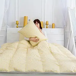 Ковдра пухова MirSon Karmen №1855 Bio-Blue, 90% пух, євростандарт, 220x200, блакитна (2200003014273) - мініатюра 32