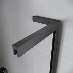 Двері у нішу Koer Walk-In розсувні Sr SD07-120x200-R-TR-07 прозоре скло Easy Clean 8мм Графіт KR5775, Права, прозорий, графіт - мініатюра 5