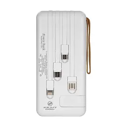 Повербанк 20000mAh Power Bank Kraft KPB-1120L White LED-ліхтар (43-00054) - мініатюра 3