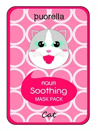 Тканинна маска для обличчя Кішка Puorella animal mask sheet Cat