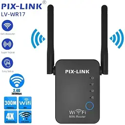 Ретранслятор Wi-Fi Pix-Link LV-WR17 підсилювач сигналу Black (17606) - мініатюра 2