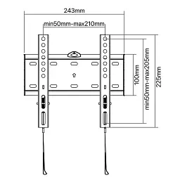 Кронштейн Satelit 19-49FIX200 (VESA200х200) - мініатюра 2