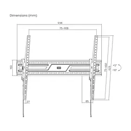 Кронштейн Gembird WM-100T-01 - мініатюра 3