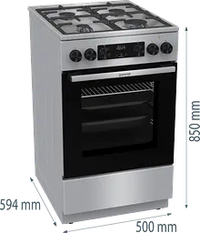 Комбінована плита Gorenje GKS5C70HXF (6996882) - мініатюра 8