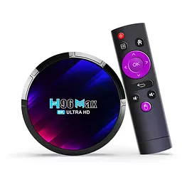 Смарт ТВ приставка H96 MAX RK3528 4/64Gb Android TV 13. Медіаплеєр 4K HDR. Налаштування у подарунок, YouTube та фільми без реклами - мініатюра 2