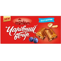 Уцінка. Десерт Чарiвний Вечiр молочний з арахісом та родзинками 90 г 