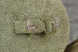 Сережки Xuping Jewelry майський грім 12 мм сріблясті - мініатюра 2