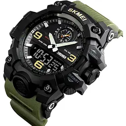 Годинник наручний Skmei 1568 Black, 1568BK (17155) - мініатюра 2