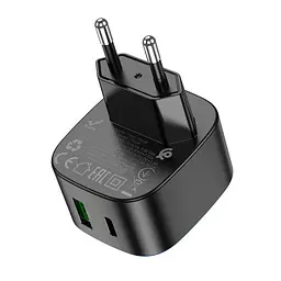 Мережевий зарядний пристрій Hoco CS32A Rise PD20W+QC3.0 charger чорний