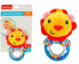 Брязкальце м’яке в ручку Fisher Price левеня GH73131, 19x13.5 см