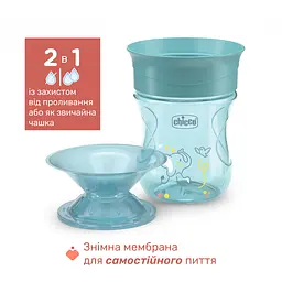 Чашка Chicco Perfect  200 мл 12 м+ блакитна (06951.25) - мініатюра 4