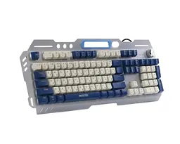 Клавіатура KBG-RGB-01-UA, Silver/Dark Blue Maxxter teh0020611 - мініатюра 3