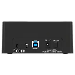 Док-станція Maiwo для HDD 2.5"/3.5" SATA/SSD 3хUSB 3.0 (K308H 7000) Чорна - мініатюра 3
