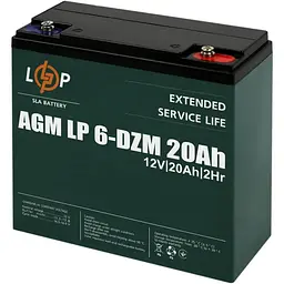 Батарея до ДБЖ LogicPower 12V 20Ah LP-6-DZM-20 (5438)
