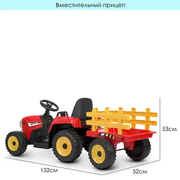 Дитячий електромобіль-трактор Bambi M 4479EBLR-3 до 30 кг - мініатюра 7