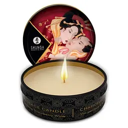 Масажна свічка Shunga MINI MASSAGE CANDLE - Sparkling Strawberry Wine Shunga SH046084; SO2519 17725