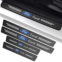 Захисна плівка накладка на пороги для Ford Чорний Карбон 4 шт