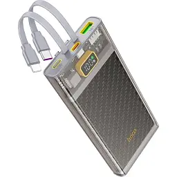 Портативна батарея Power Bank Hoco J104 Discovery Edition 22.5W with cable 10000mAh Grey - мініатюра 4