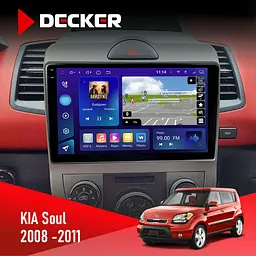 Штатная магнитола Kia Soul (AM) 2008-2011 Decker D9-009 4x64, DSP, 4G, 2k Decker (НФ-00008267)