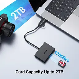Кардрiдер Ugreen iдер Card Reader USB 3.0 4-in-1 (45167) - мініатюра 7