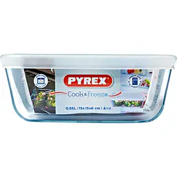 Форма для випікання Pyrex CookFreez з кришкою квадратна 15 х 15 см 0.85 л (218P001/7646) - мініатюра 4
