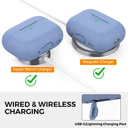 Чохол AhaStyle Colorful Silicone Case для AirPods Pro 2 Purple Blue [CP-187-2-C-PB] [133842] - мініатюра 4