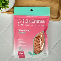 Зубна нитка на тримачі Dr.Emma Orthodontic flosser для брекетів, 60 шт - мініатюра 2