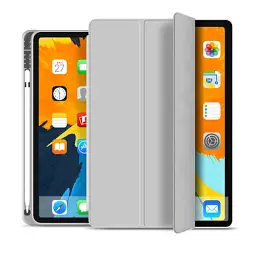 Чохол до планшета BeCover Tri Fold Soft TPU mount Apple Pencil Apple iPad 10.9" 2022/24/11" 2025 Gray (708461) - мініатюра 2