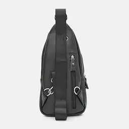 Сумка-слінг чорна шкіряна Tiding Bag F-A25F-5003A - мініатюра 3