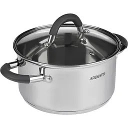Каструля Ardesto зі скляною кришкою Gemini Salerno 1.2л нержавіюча сталь силікон kuh0014739